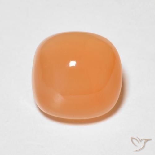 1.78ct Натуральный Красновато-оранжевый Лунный камень, Подушка, Полупрозрачный