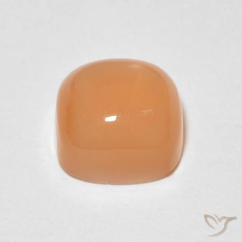 1.66 карата, натуральный Medium Light-Orange Лунный камень, Подушка, Полупрозрачный