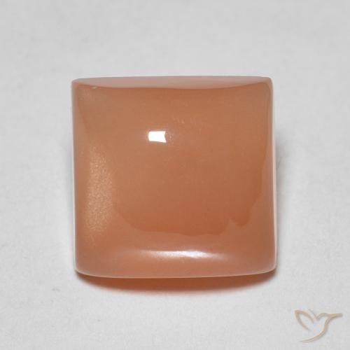 1.92ct Натуральный Средний апельсин Лунный камень, Квадрат, Полупрозрачный