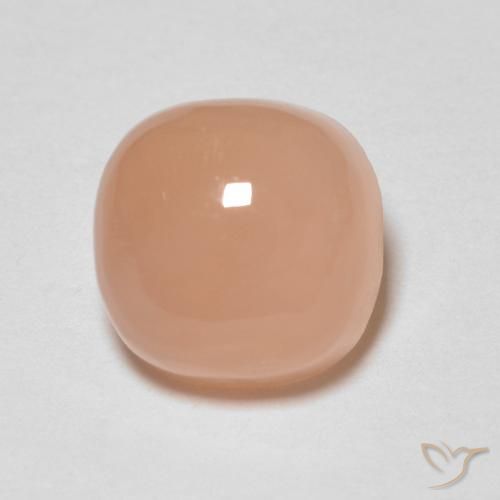 1.92ct Натуральный Перскиково-оранжевый Лунный камень, Подушка, Полупрозрачный