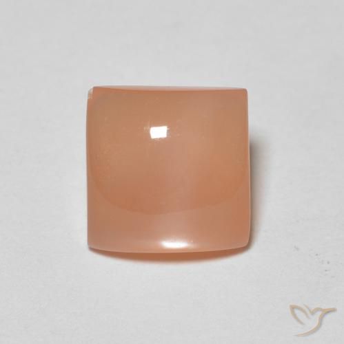 1.65ct Натуральный Средний апельсин Лунный камень, Квадрат, Полупрозрачный