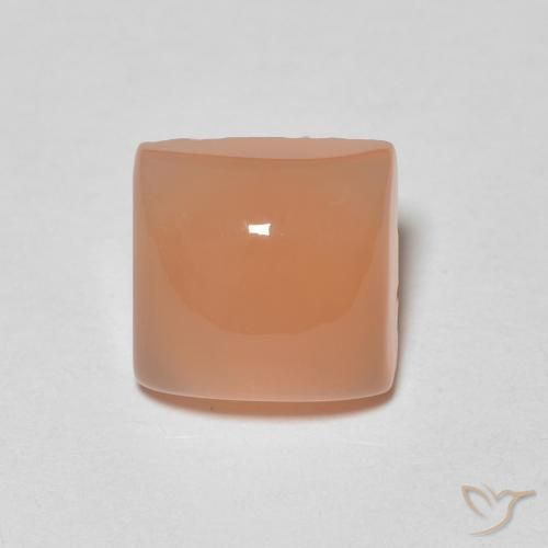 1.86ct Натуральный Средний апельсин Лунный камень, Квадрат, Полупрозрачный
