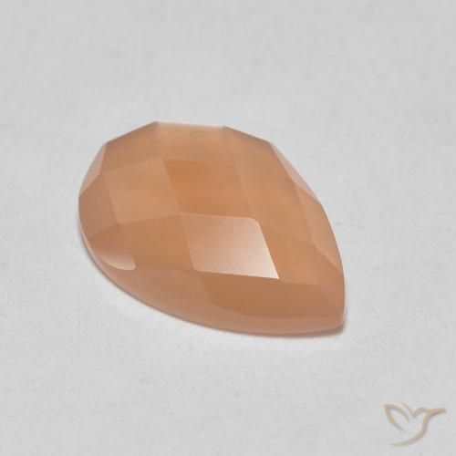 1.07ct Натуральный Medium Light-Orange Лунный камень, Форма груши, Полупрозрачный