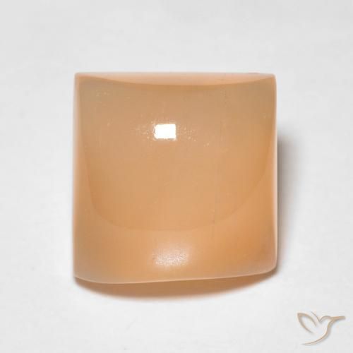 2.20ct Натуральный Medium Light-Orange Лунный камень, Квадрат, Полупрозрачный