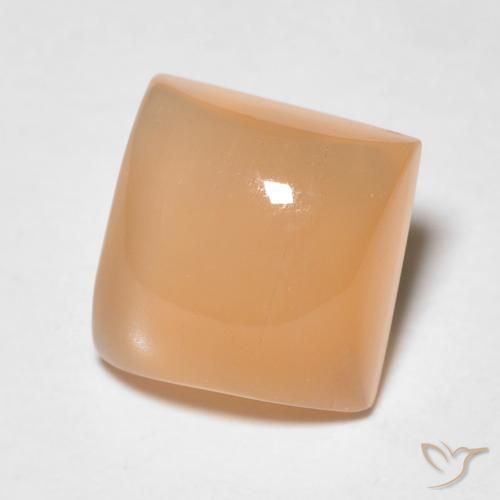 2.20 карата, натуральный Medium Light-Orange Лунный камень, Квадрат, Полупрозрачный