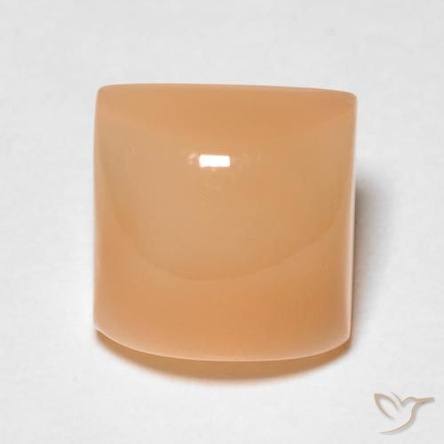 2.58ct Натуральный Medium Light-Orange Лунный камень, Квадрат, Полупрозрачный