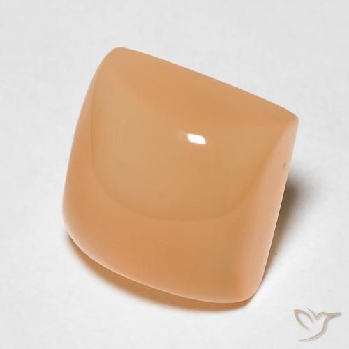 2.58 карата, натуральный Medium Light-Orange Лунный камень, Квадрат, Полупрозрачный