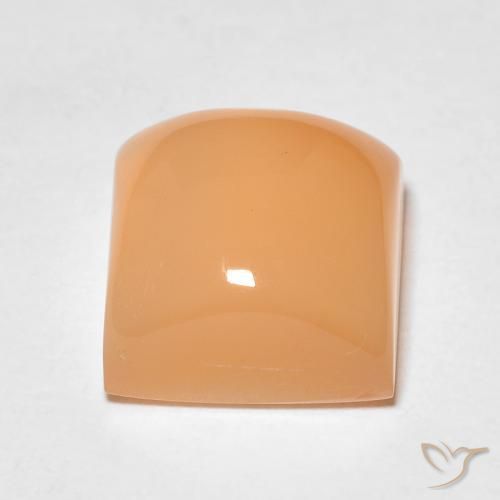 2.58 карата, натуральный Medium Light-Orange Лунный камень, Квадрат, Полупрозрачный