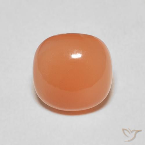1.84ct Натуральный Светло-оранжевый Лунный камень, Подушка, Полупрозрачный