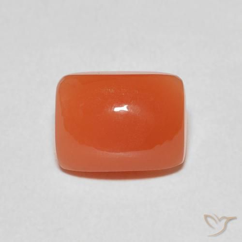 2.40ct Натуральный Средний апельсин Лунный камень, Подушка, Полупрозрачный