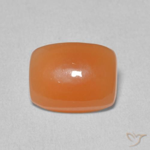 1.96ct Натуральный Красновато-оранжевый Лунный камень, Подушка, Полупрозрачный