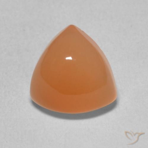 1.92ct Натуральный Светло-оранжевый Лунный камень, Триллион, Полупрозрачный