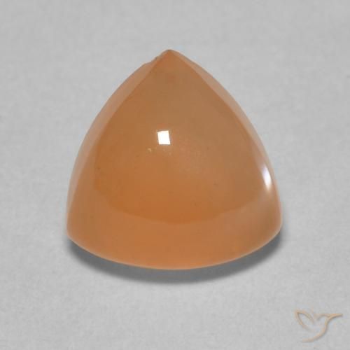 1.90ct Натуральный Канталупа Апельсин Лунный камень, Триллион, Полупрозрачный