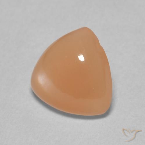 1.48 карата, натуральный Medium Light-Orange Лунный камень, Триллион, Полупрозрачный