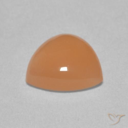 1.48 карата, натуральный Medium Light-Orange Лунный камень, Триллион, Полупрозрачный