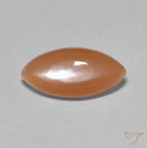 3.03ct Натуральный Средний апельсин Лунный камень, Маркиза, Полупрозрачный