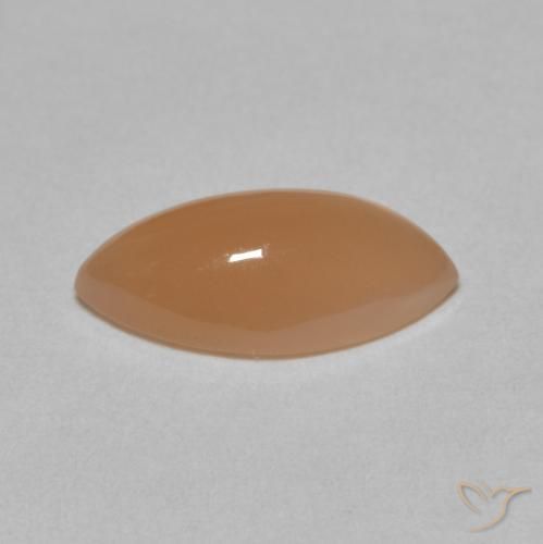 2.79 карата, натуральный Medium Light-Orange Лунный камень, Маркиза, Полупрозрачный