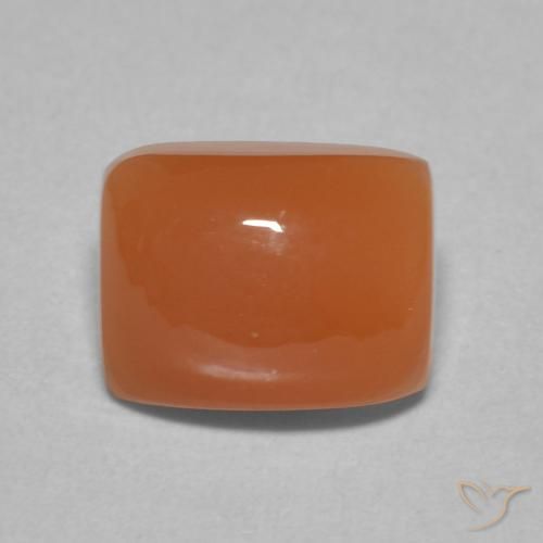 2.66ct Натуральный Средний апельсин Лунный камень, Подушка, Полупрозрачный