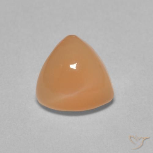 1.73ct Натуральный Канталупа Апельсин Лунный камень, Триллион, Полупрозрачный