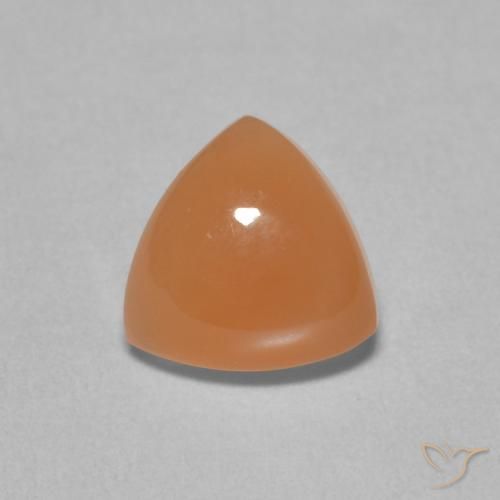 1.71ct Натуральный Красновато-оранжевый Лунный камень, Триллион, Полупрозрачный