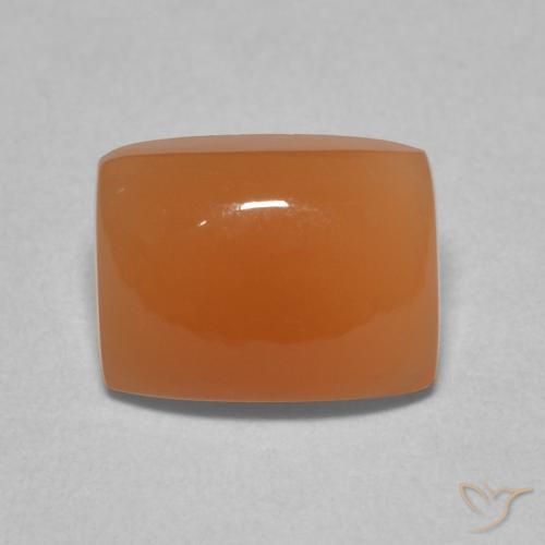 2.26ct Натуральный Красновато-оранжевый Лунный камень, Подушка, Полупрозрачный