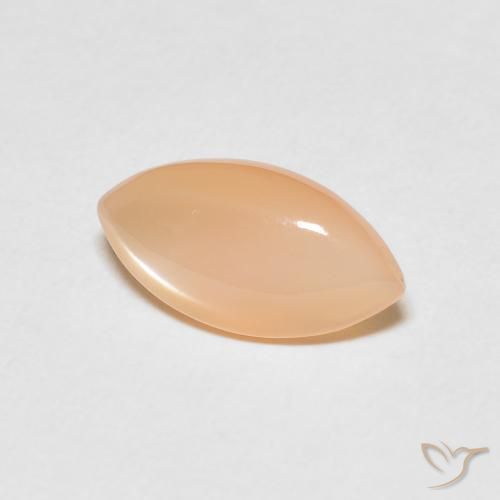 2.45 карата, натуральный Medium Light-Orange Лунный камень, Маркиза, Полупрозрачный