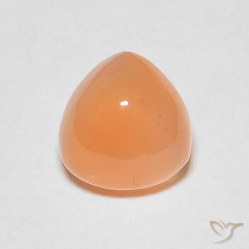 1.85ct Натуральный Medium Light-Orange Лунный камень, Триллион, Полупрозрачный