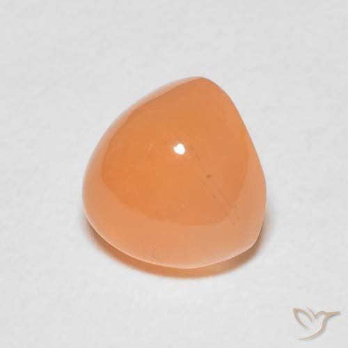 1.85 карата, натуральный Medium Light-Orange Лунный камень, Триллион, Полупрозрачный
