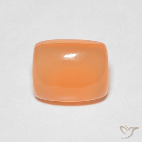 2.51ct Натуральный Средний апельсин Лунный камень, Подушка, Полупрозрачный