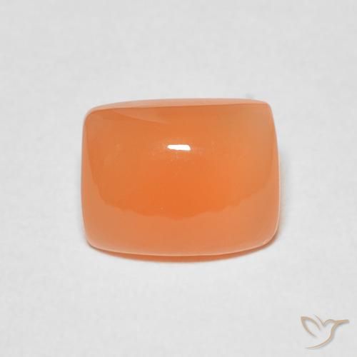 2.17ct Натуральный Красновато-оранжевый Лунный камень, Подушка, Полупрозрачный