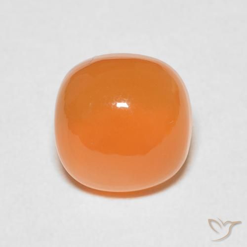 2.41ct Натуральный Красновато-оранжевый Лунный камень, Подушка, Полупрозрачный