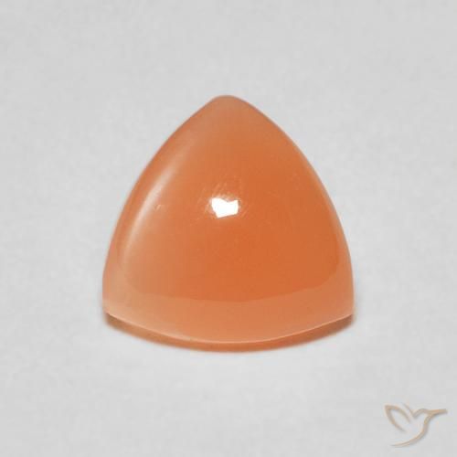 1.51ct Натуральный Средний апельсин Лунный камень, Триллион, Полупрозрачный