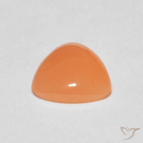 1.27 карата, натуральный Medium Light-Orange Лунный камень, Триллион, Полупрозрачный
