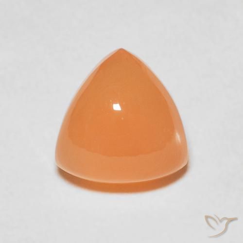 2.02ct Натуральный Светло-оранжевый Лунный камень, Триллион, Полупрозрачный