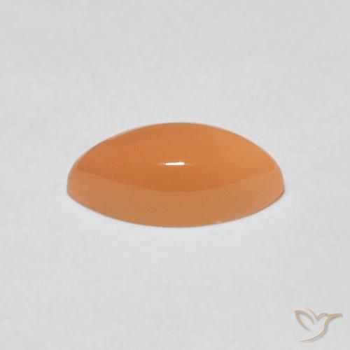 1.27 карата, натуральный Medium Light-Orange Лунный камень, Маркиза, Полупрозрачный