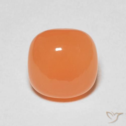2.17ct Натуральный Светло-оранжевый Лунный камень, Подушка, Полупрозрачный