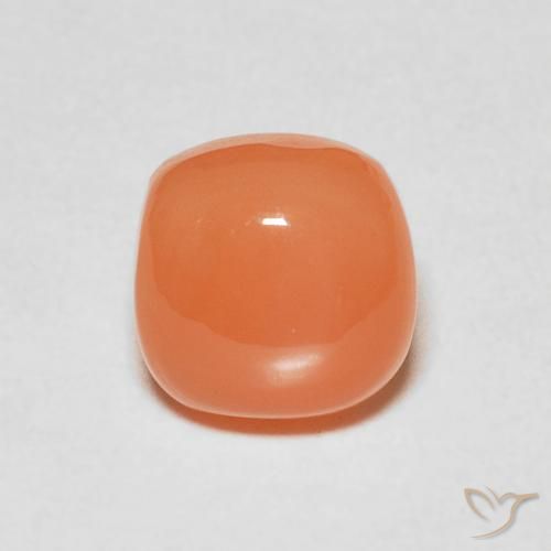 2.48ct Натуральный Средний апельсин Лунный камень, Подушка, Полупрозрачный
