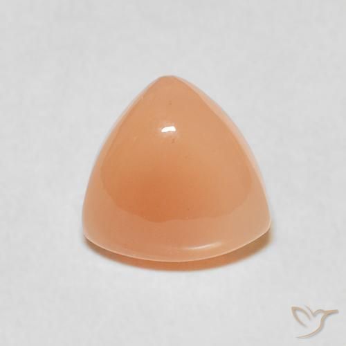 1.53ct Натуральный Medium Light-Orange Лунный камень, Триллион, Полупрозрачный