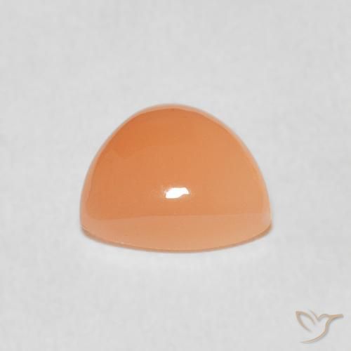 1.53 карата, натуральный Medium Light-Orange Лунный камень, Триллион, Полупрозрачный