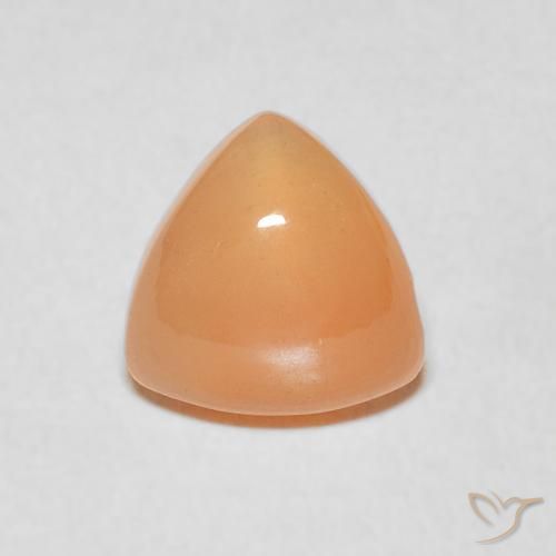 1.67ct Натуральный Средний апельсин Лунный камень, Триллион, Полупрозрачный