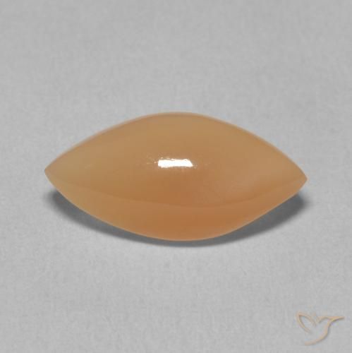 2.59ct Натуральный Medium Light-Orange Лунный камень, Маркиза, Полупрозрачный