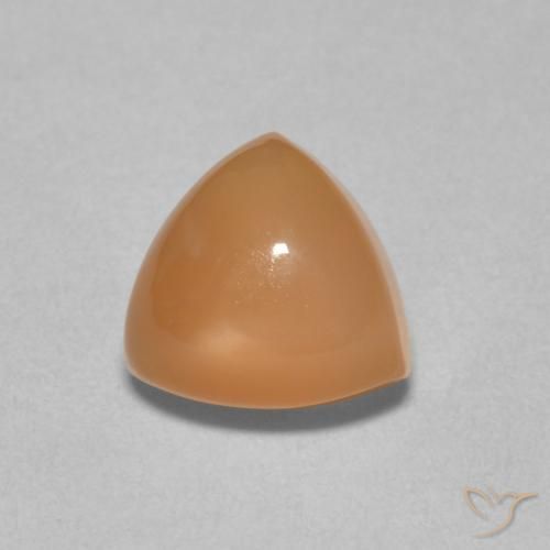 2.13ct Натуральный Канталупа Апельсин Лунный камень, Триллион, Полупрозрачный