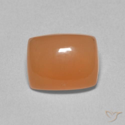 2.29ct Натуральный Светло-красновато-оранжевый Лунный камень, Подушка, Полупрозрачный