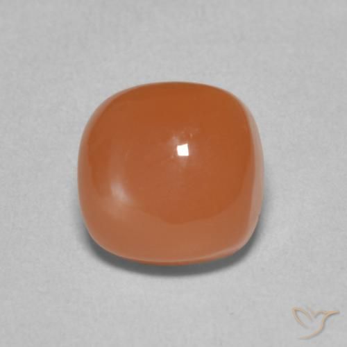 2.60ct Натуральный Красновато-оранжевый Лунный камень, Подушка, Полупрозрачный