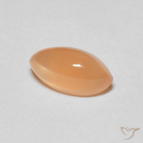 1.75 карата, натуральный Medium Light-Orange Лунный камень, Маркиза, Полупрозрачный