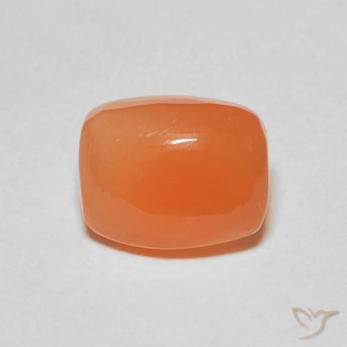 2.30ct Натуральный Темно-оранжевый Лунный камень, Подушка, Полупрозрачный