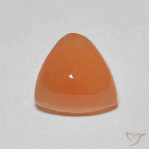 1.93ct Натуральный Красновато-оранжевый Лунный камень, Триллион, Полупрозрачный