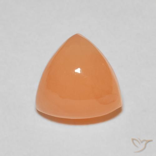 2.09ct Натуральный Канталупа Апельсин Лунный камень, Триллион, Полупрозрачный