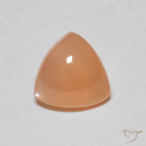 1.70ct Натуральный Канталупа Апельсин Лунный камень, Триллион, Полупрозрачный