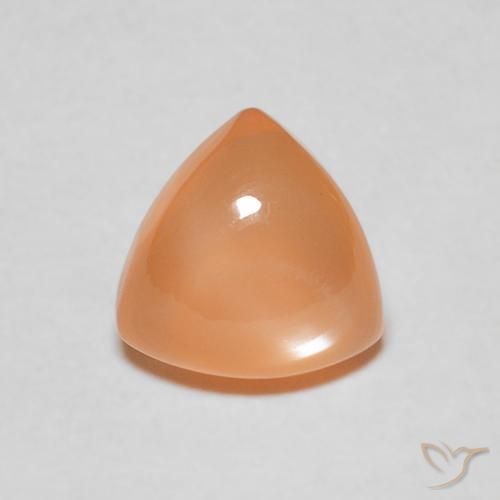 1.86ct Натуральный Medium Light-Orange Лунный камень, Триллион, Полупрозрачный